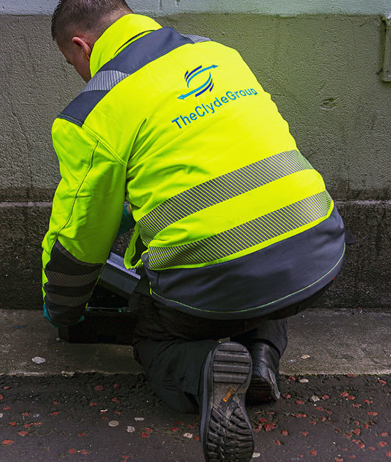 Rat exterminator placing devices for pest control.